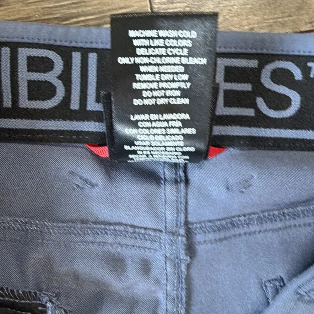 NWOT Gerry Mens 32x32 Blue Gray Stretch Hiking Pants Outdoor Utility Travel